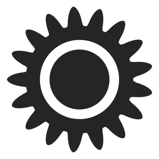 Icono de sol tropical Diseño PNG