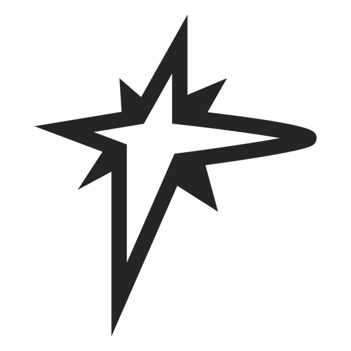 Icono gráfico de estrella Diseño PNG