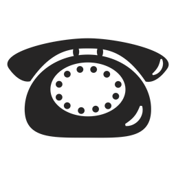 Simple telephone icon Transparent PNG