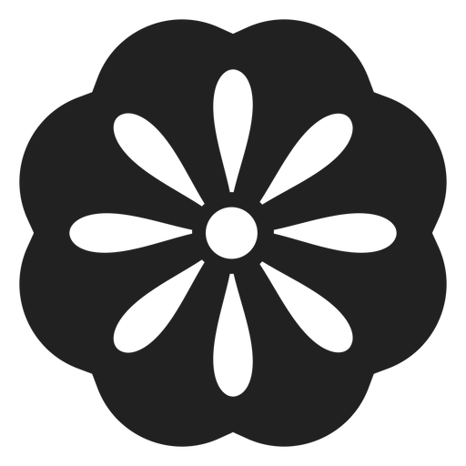 Ícone de flor dália Desenho PNG