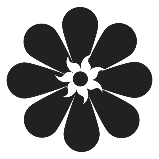Gänseblümchen-Blumenikone PNG-Design