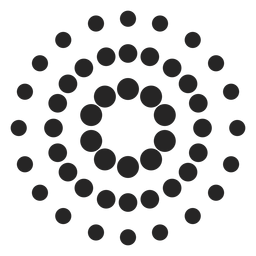 Gepunktetes gemustertes Symbol PNG-Design