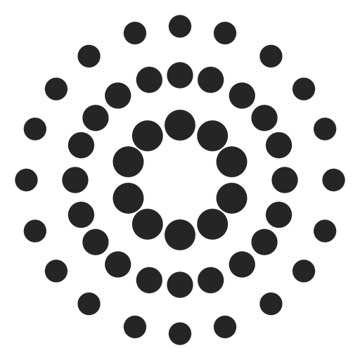 Icono de estampado punteado Diseño PNG