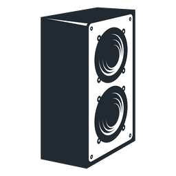 Double speakers icon PNG Design
