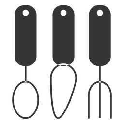 Icono de utensilios para comer Diseño PNG