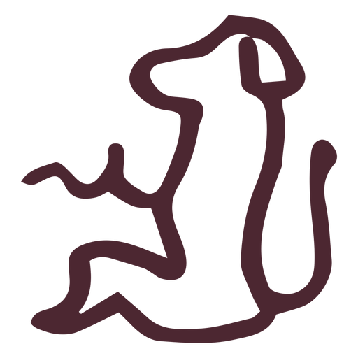 Symbol der ägyptischen alten Tierhieroglyphen PNG-Design