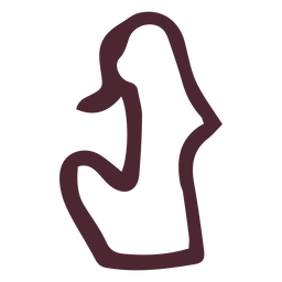 Símbolo de jeroglíficos antiguos egipcios Diseño PNG