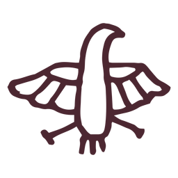 Egyptian ancient horus falcon hieroglyphs symbol PNG Design