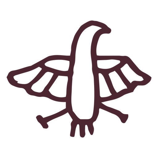 Símbolo egípcio de hieróglifos de falcão horus Desenho PNG