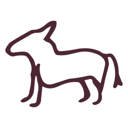 Símbolo de jeroglíficos de animales egipcios Diseño PNG