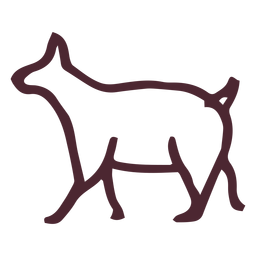 Símbolo tradicional animal egípcio Desenho PNG