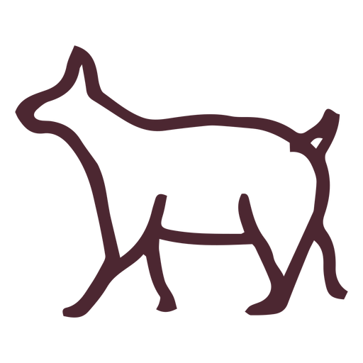 Egyptian animal traditional symbol PNG Design