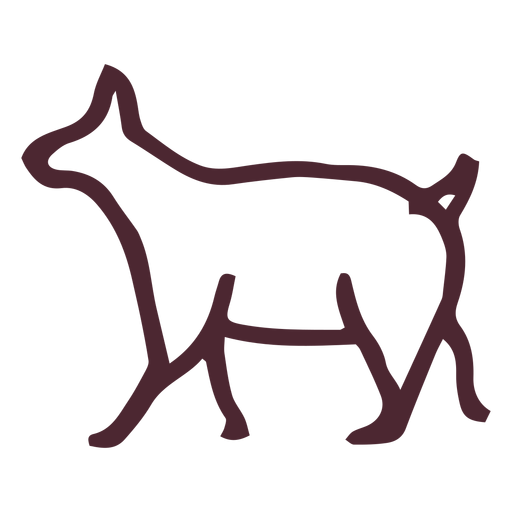 Traditionelles ägyptisches Tiersymbol PNG-Design
