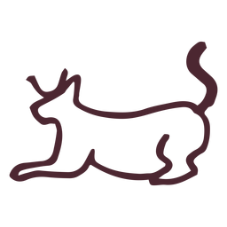 Egyptian animal of seth symbol PNG Design