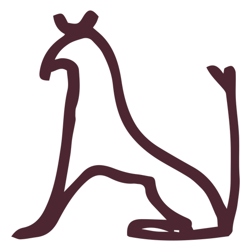 Ägyptisches Tier des Seth-Symbolsymbols PNG-Design