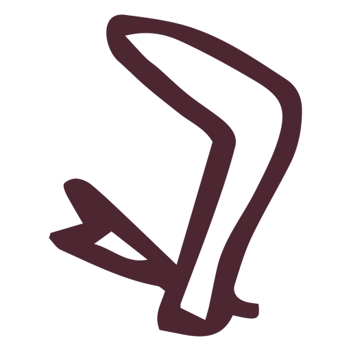 Egyptian arm hieroglyphics symbol PNG Design