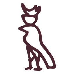Egyptian bird hieroglyphics symbol PNG Design