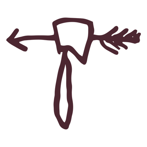 Egyptian cow's skin pierced by an arrow symbol Transparent PNG Egyptian cow's skin pierced by an arrow symbol Transparent PNG