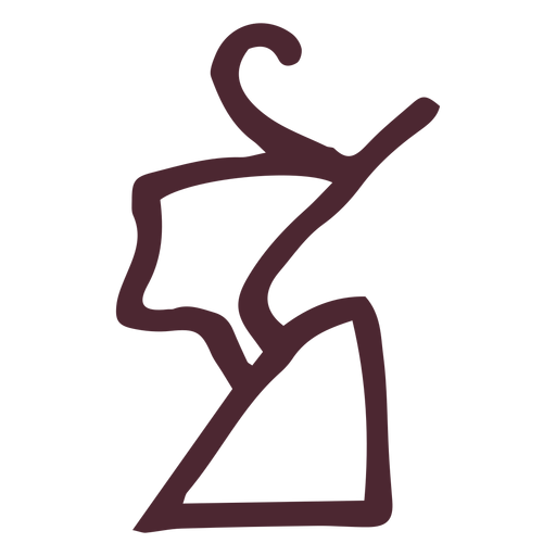 Hieroglyphen-Symbol der ägyptischen Krone PNG-Design