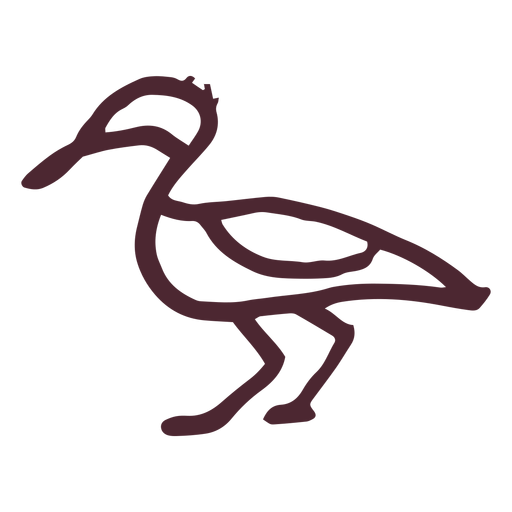 Traditionelles Symbol der ägyptischen Ente PNG-Design