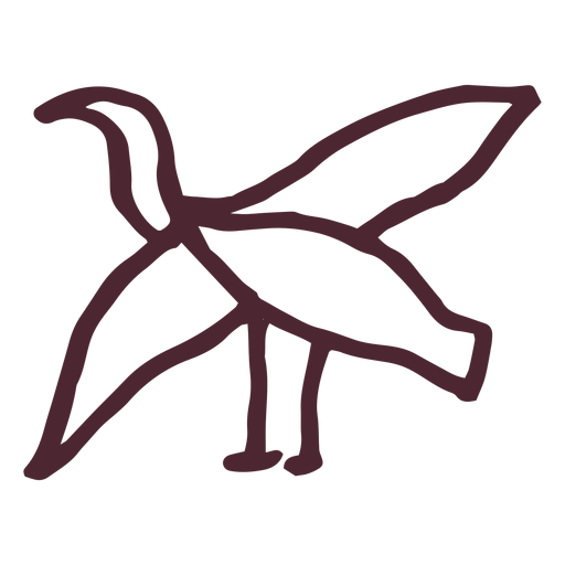 Egyptian duck in flight symbol symbol Transparent PNG Egyptian duck in flight symbol symbol Transparent PNG