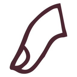 Egyptian finger hieroglyphics symbol PNG Design