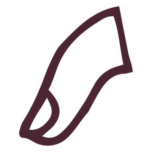 Egyptian finger hieroglyphics symbol PNG Design