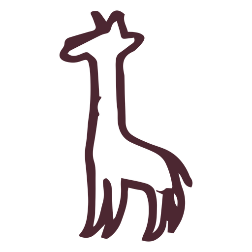Símbolos tradicionales de la jirafa egipcia Diseño PNG