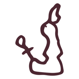 Egyptian god holding an ankh hieroglyphics symbol PNG Design