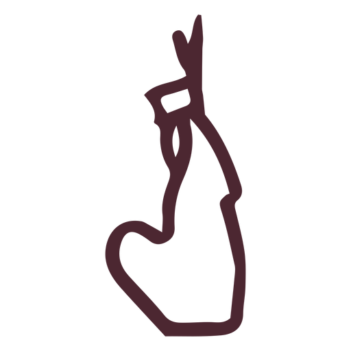 Hieroglyphen-Symbol der ägyptischen Göttin PNG-Design