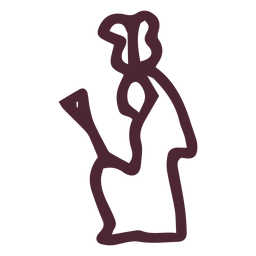 Símbolo tradicional da deusa egípcia Desenho PNG