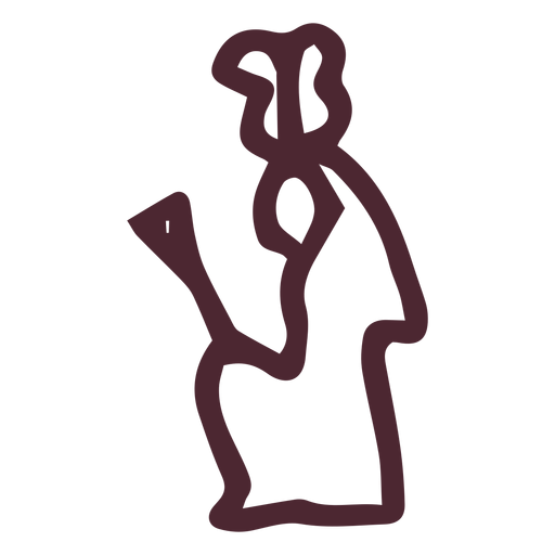 Símbolo tradicional de la diosa egipcia Diseño PNG