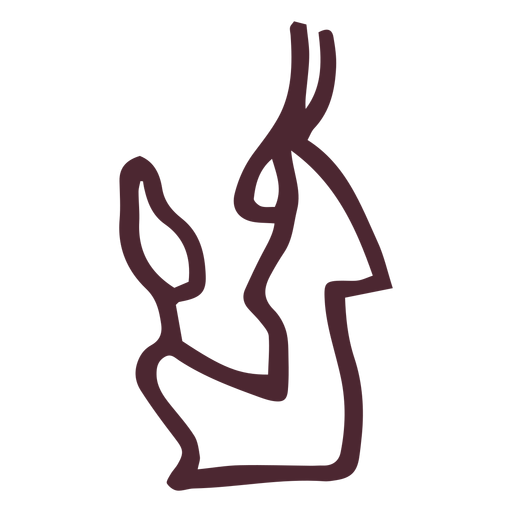 Hieroglyphen-Symbol der ägyptischen Götter PNG-Design