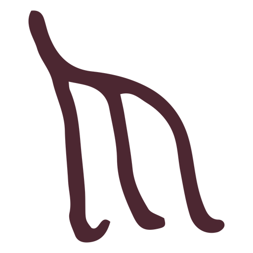 Egyptian hair hieroglyphics symbol PNG Design