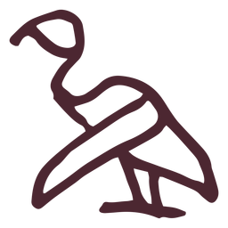 Símbolo de voltura de jeroglíficos egipcios Diseño PNG