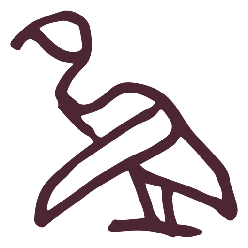 Símbolo de volture de hieróglifos egípcios Desenho PNG