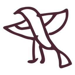 Símbolo egipcio del halcón horus Diseño PNG