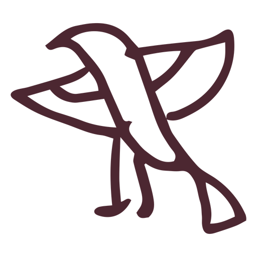 Ägyptisches Horusfalken-Symbol PNG-Design