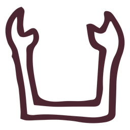 Egyptian ka traditional symbol PNG Design
