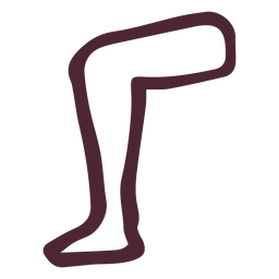 Egyptian leg hieroglyphs symbol PNG Design