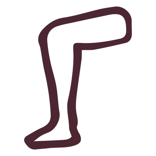 Símbolo de jeroglíficos de pierna egipcia Diseño PNG