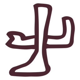 Egyptian leg and forearm hieroglyph symbol PNG Design
