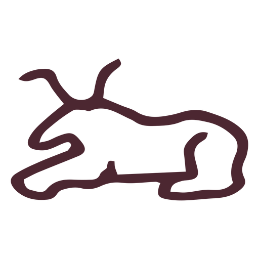 Symbol f?r ?gyptische neugeborene Kalbshieroglyphen PNG-Design