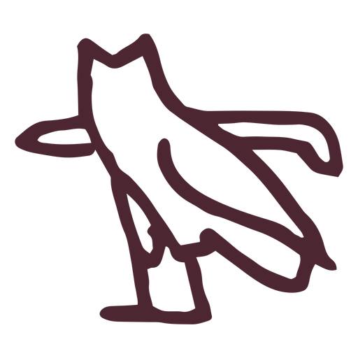 Símbolo de jeroglíficos de búho egipcio Diseño PNG