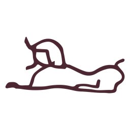 Symbol der ägyptischen Sphinx-Hieroglyphen PNG-Design