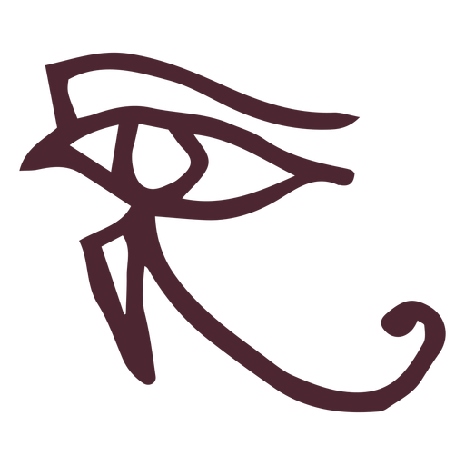 Símbolo egípcio do olho de horus Desenho PNG