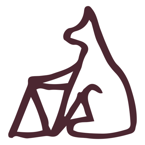Symbol für traditionelle ägyptische Tierhieroglyphen PNG-Design