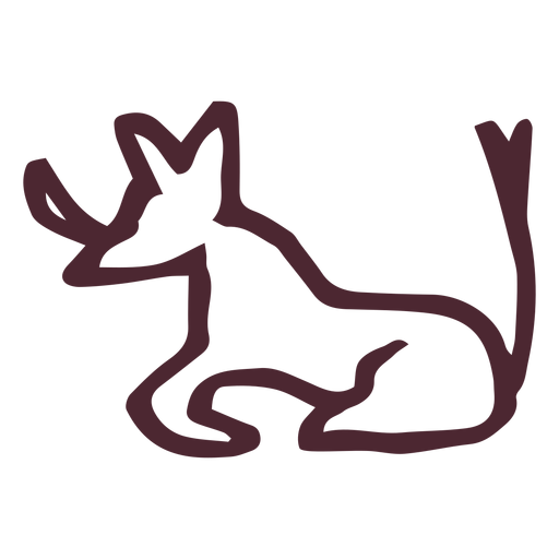Ägyptisches traditionelles Tiersymbolsymbol PNG-Design