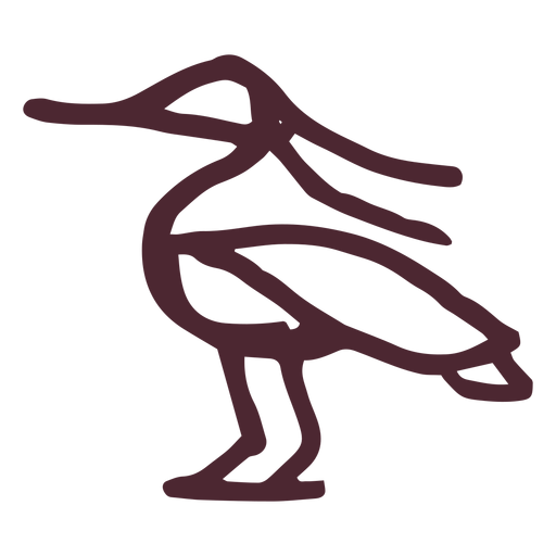 Símbolo tradicional egípcio de pássaro bennu Desenho PNG