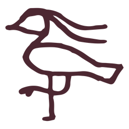 Símbolo do pássaro bennu tradicional egípcio Desenho PNG